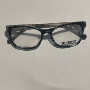 Women’s True Religion Rx’able Eyeglass Cat Eye Black And Gray Marble